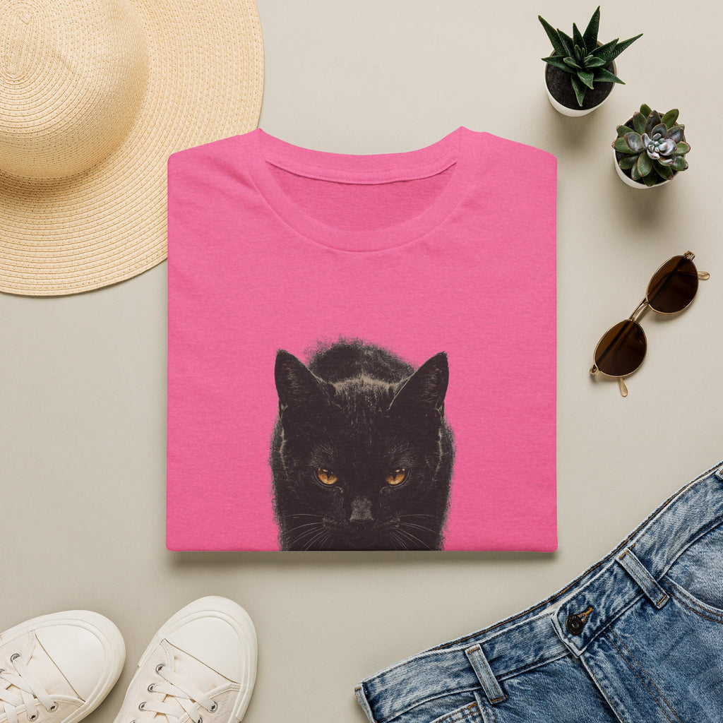 Black cat walking T-Shirt