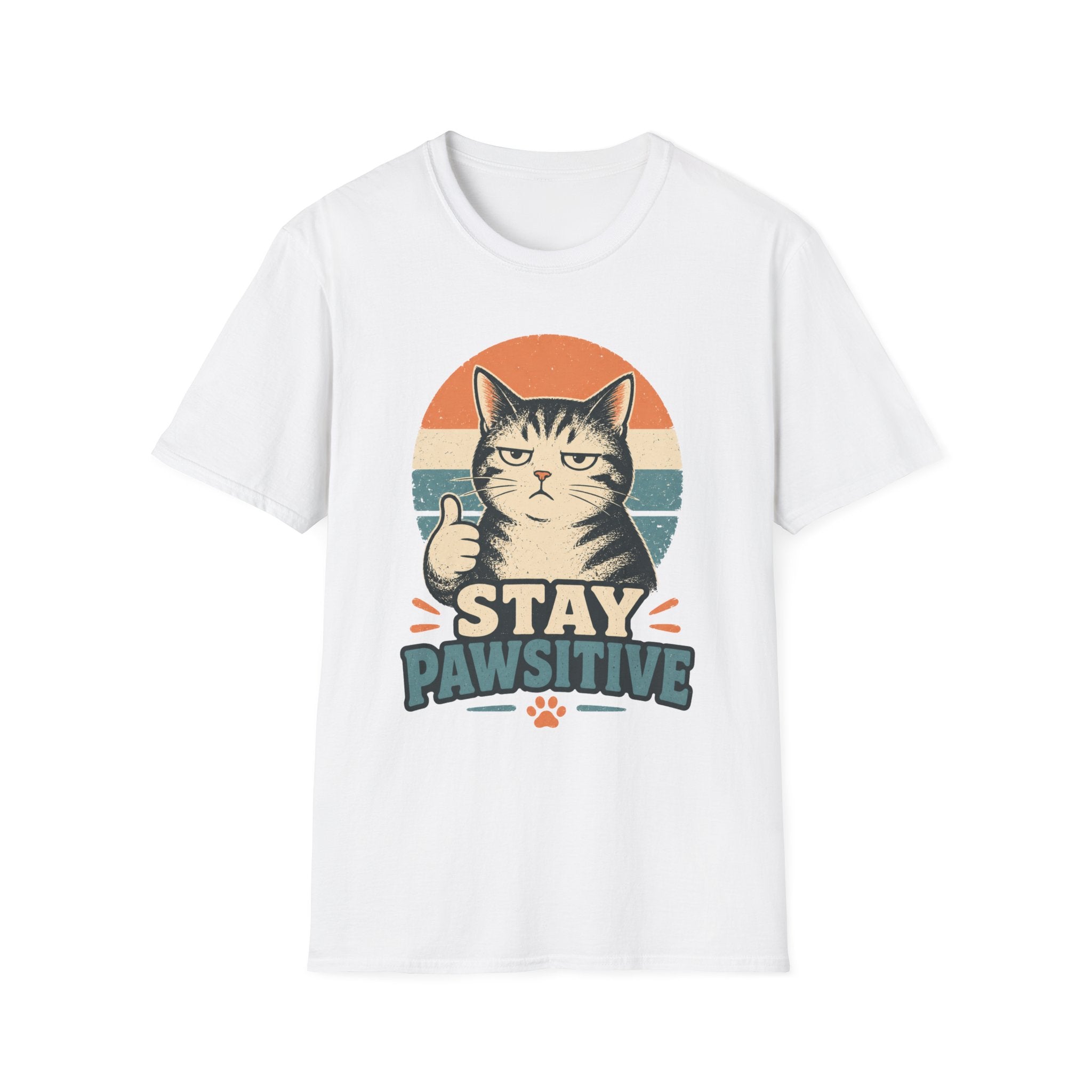 Stay Pawsitive-T-Shirt