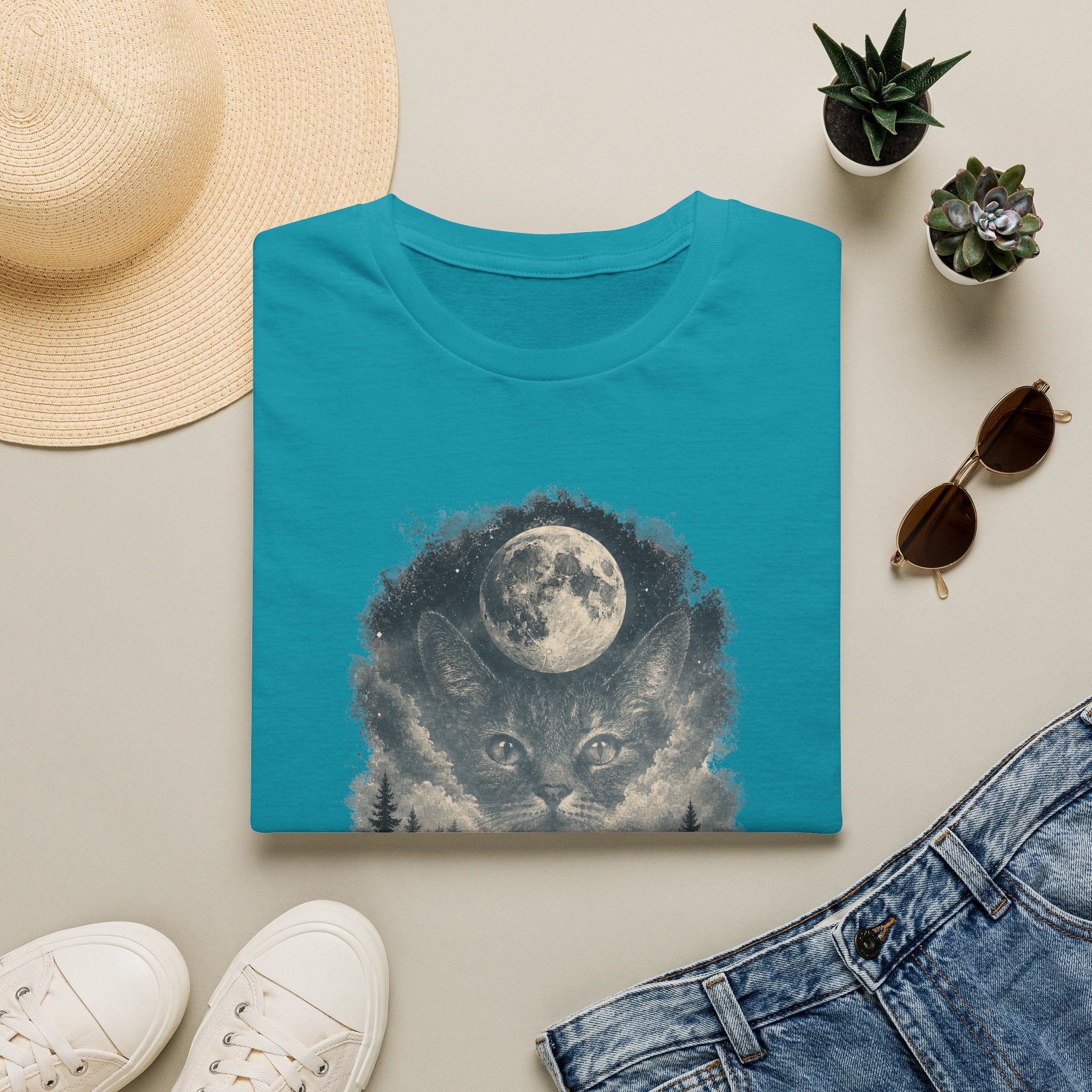 Cat On Mound Looking  T-Shirt