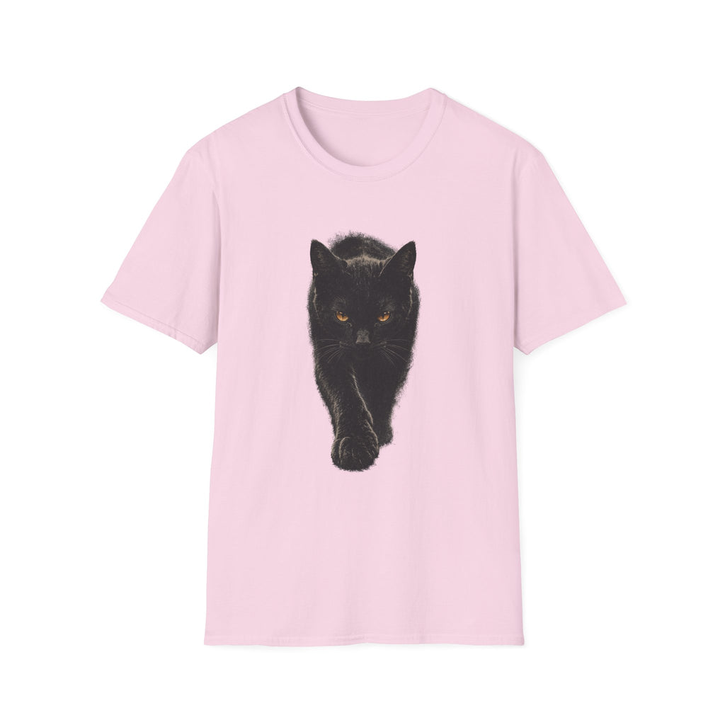 Black cat walking T-Shirt