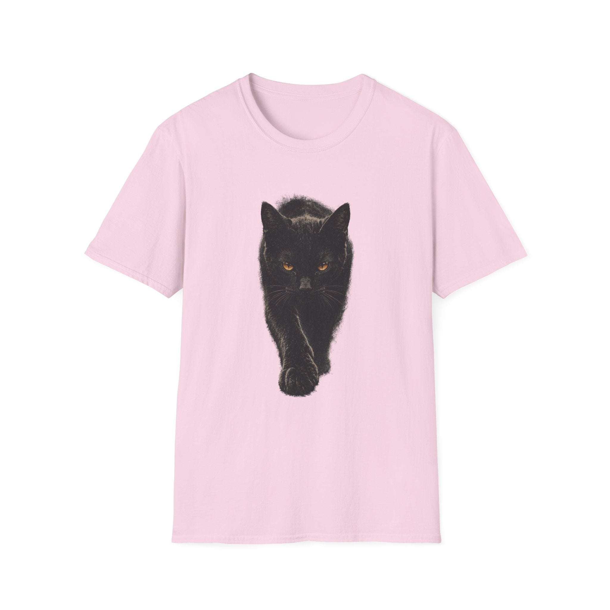 Black cat walking T-Shirt