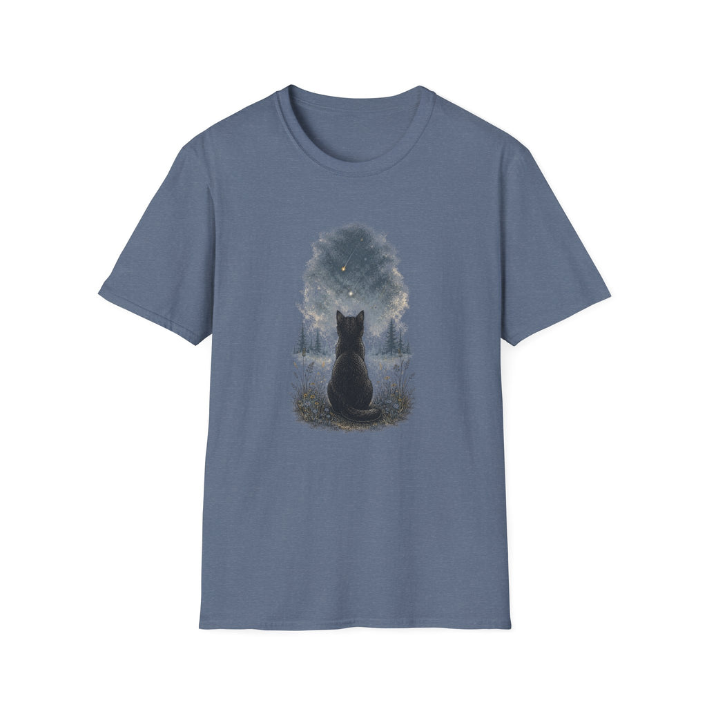 Cat watching Stars T-Shirt