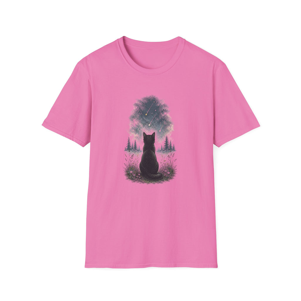 Cat watching Stars T-Shirt