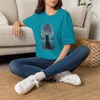 Cat watching Stars T-Shirt