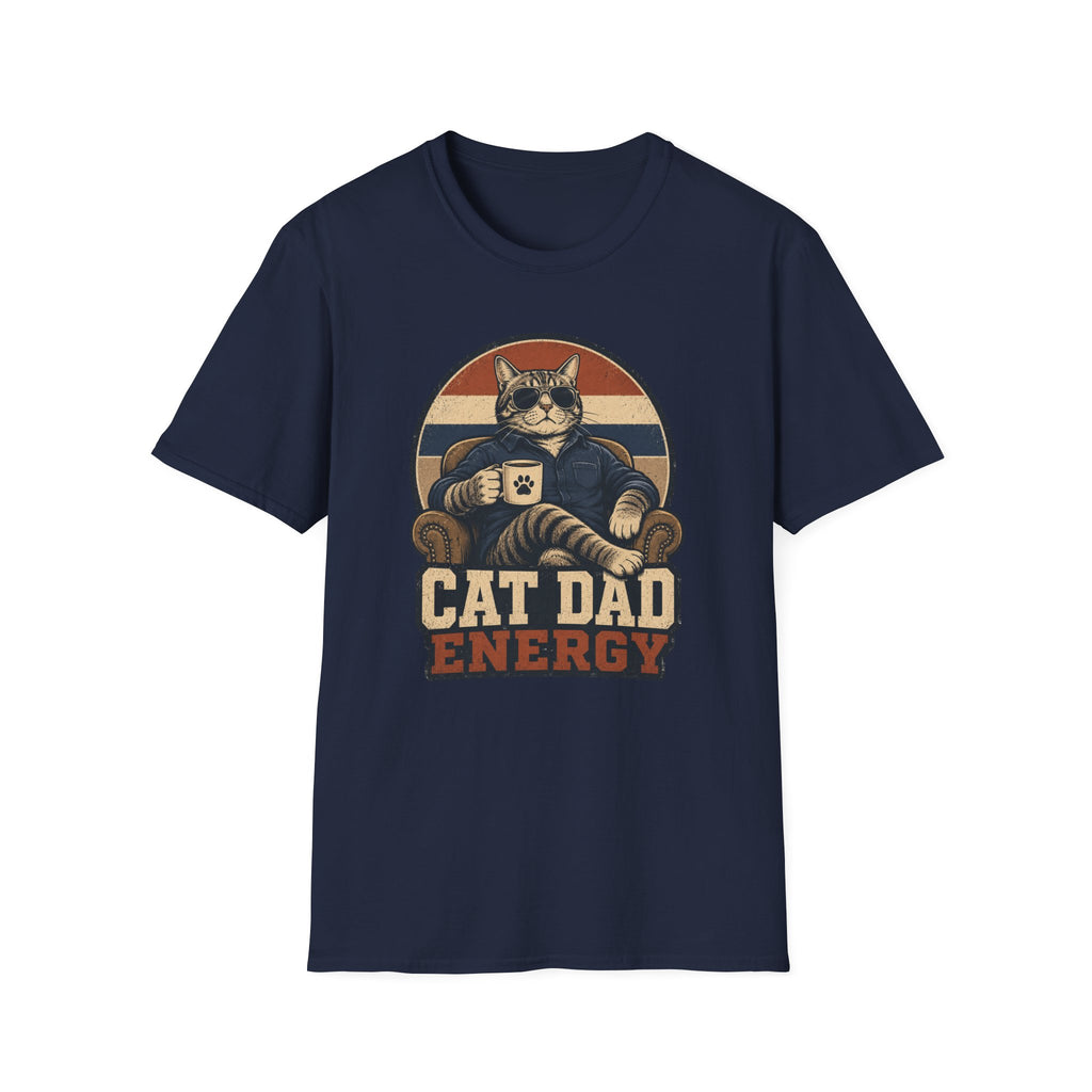 Cat Dad Energy T-Shirt