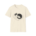 Line Art Tuxedo Sleeping T-Shirt