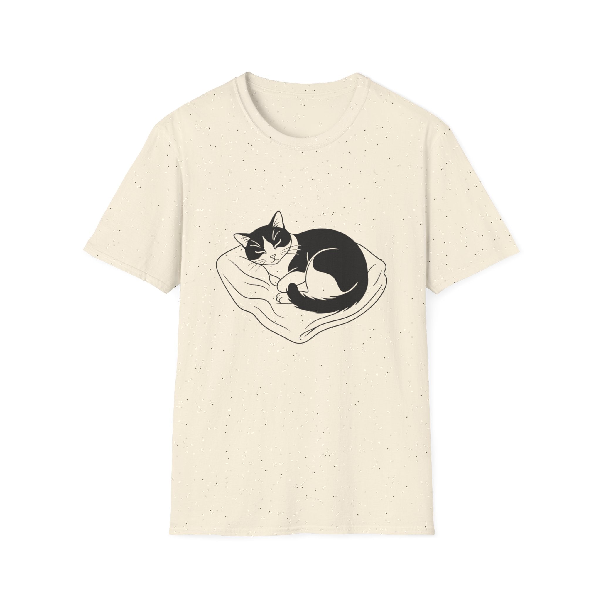 Line Art Tuxedo Sleeping T-Shirt