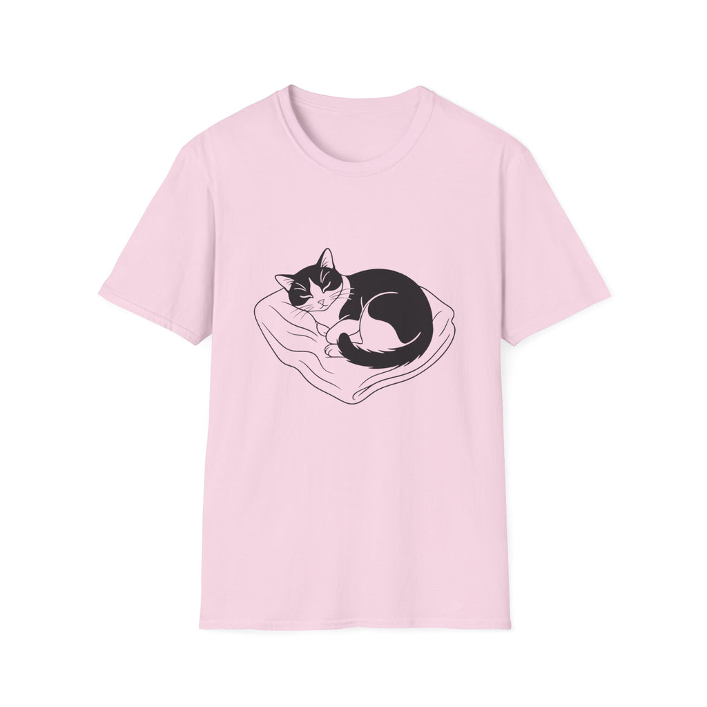Line Art Tuxedo Sleeping T-Shirt