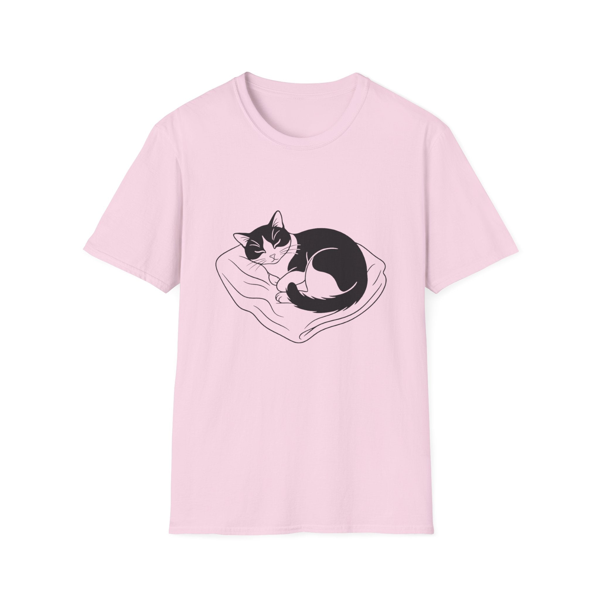 Line Art Tuxedo Sleeping T-Shirt
