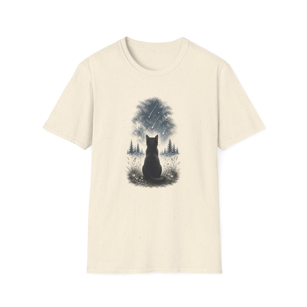 Cat watching Stars T-Shirt