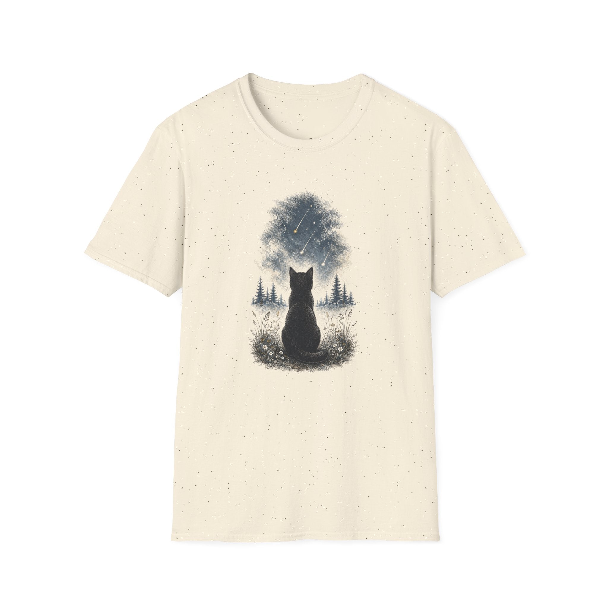 Cat watching Stars T-Shirt
