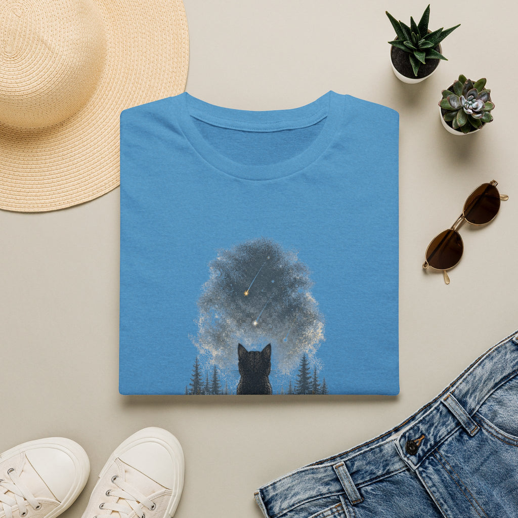 Cat watching Stars T-Shirt