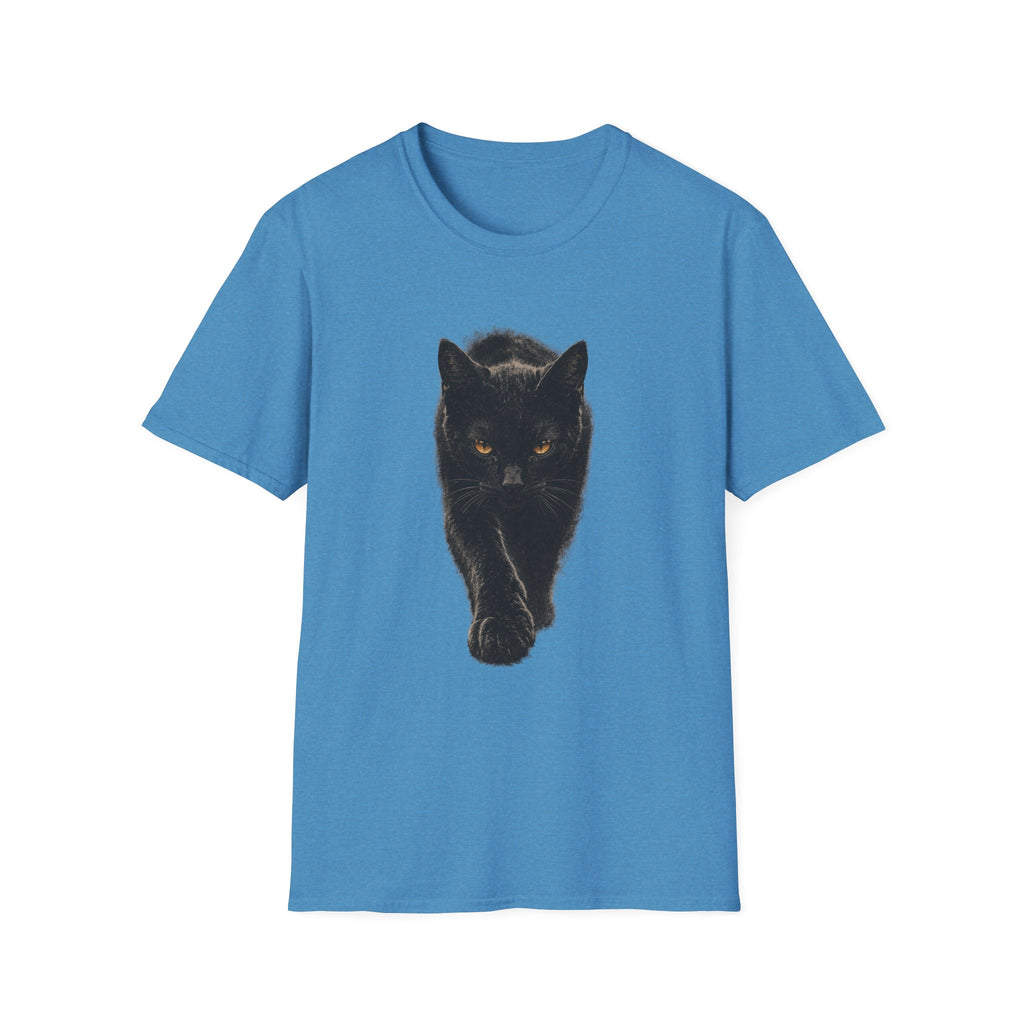 Black cat walking T-Shirt