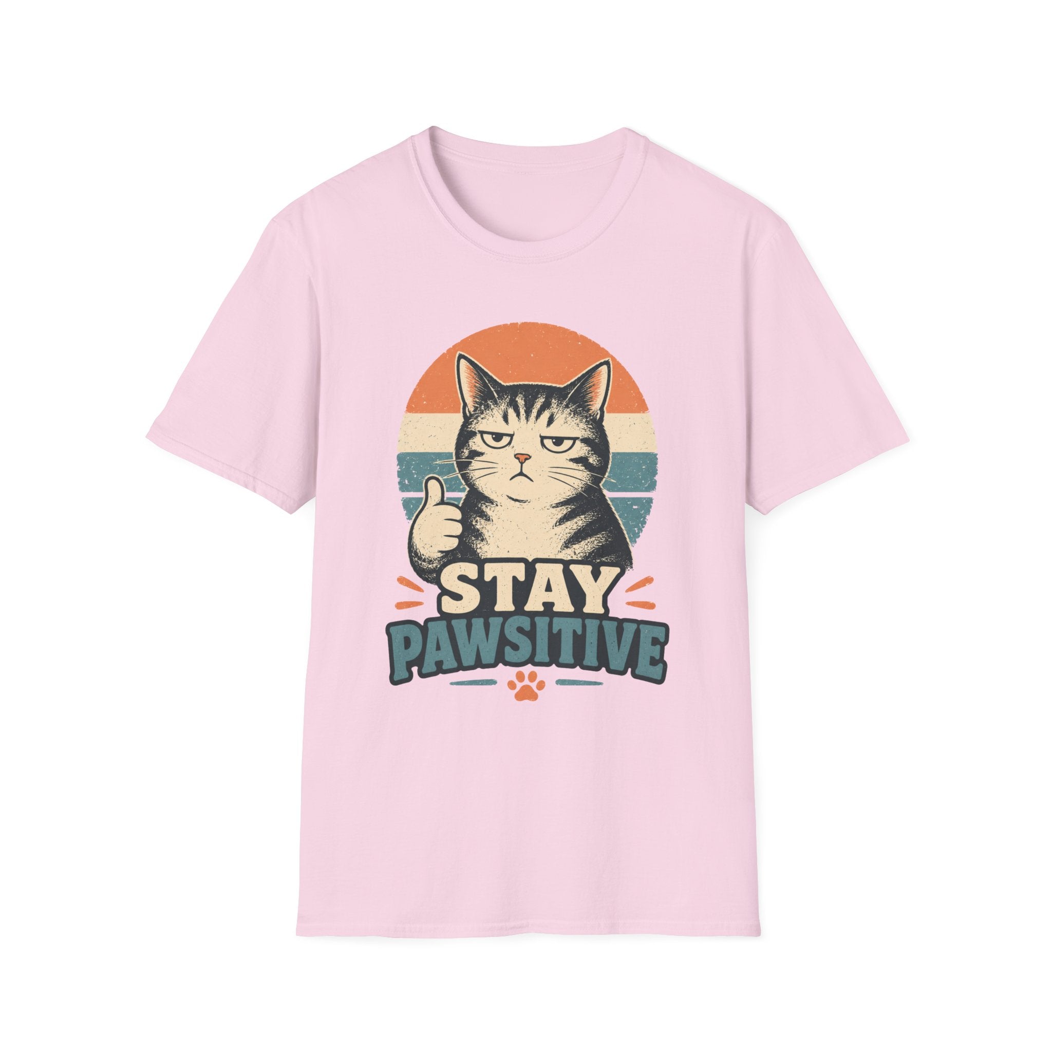 Stay Pawsitive-T-Shirt