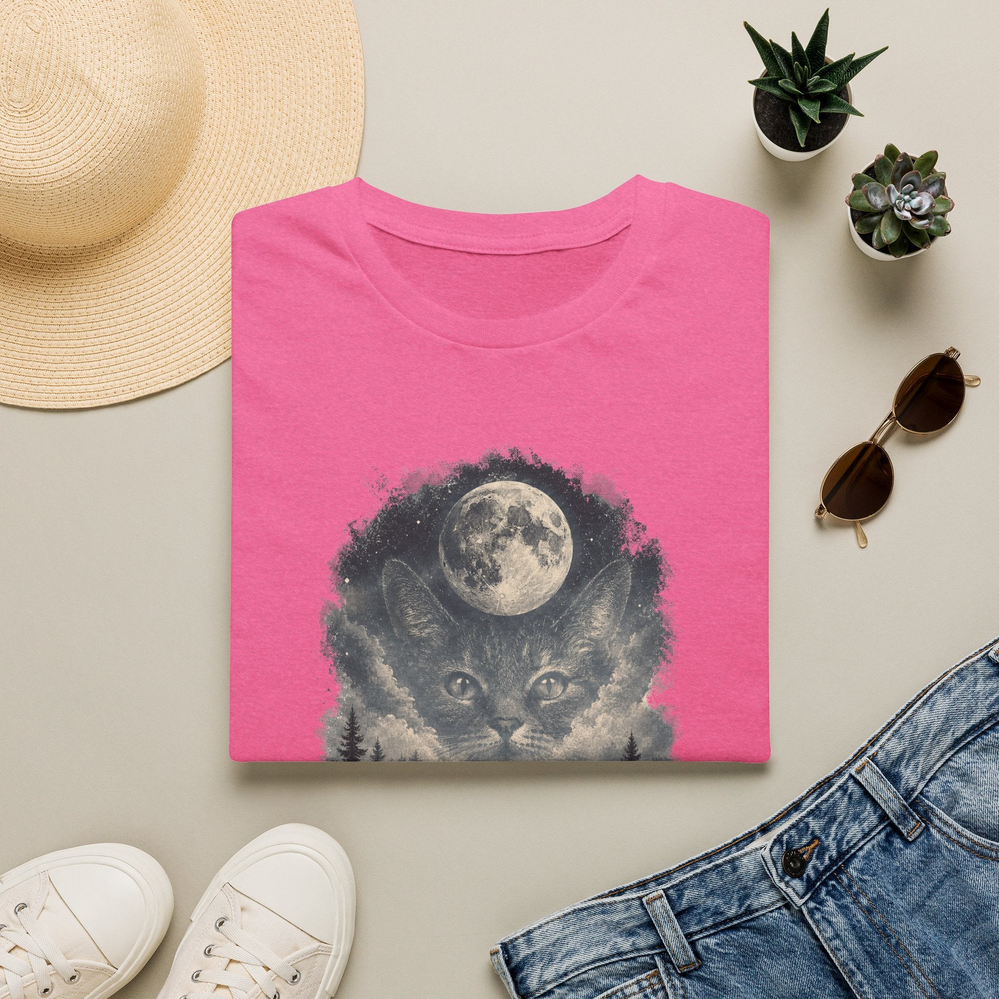 Cat On Mound Looking  T-Shirt
