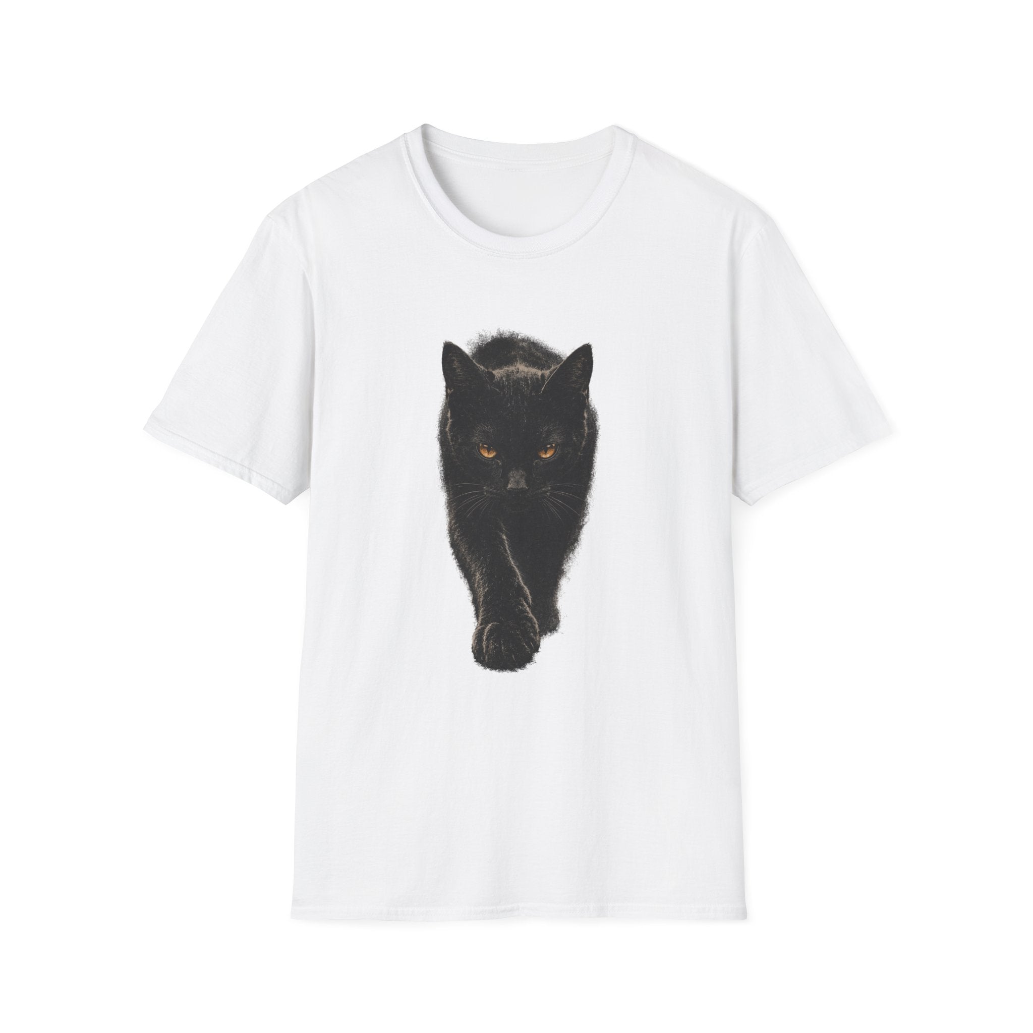 Black cat walking T-Shirt