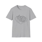 Line Art Cat Sleeping 2 T-Shirt