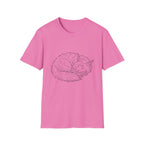 Line Art Sleeping T-Shirt