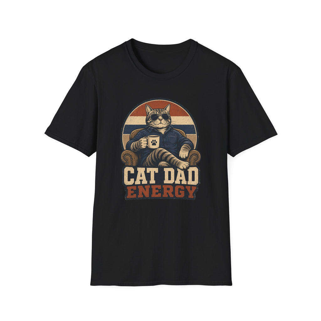 Cat Dad Energy T-Shirt