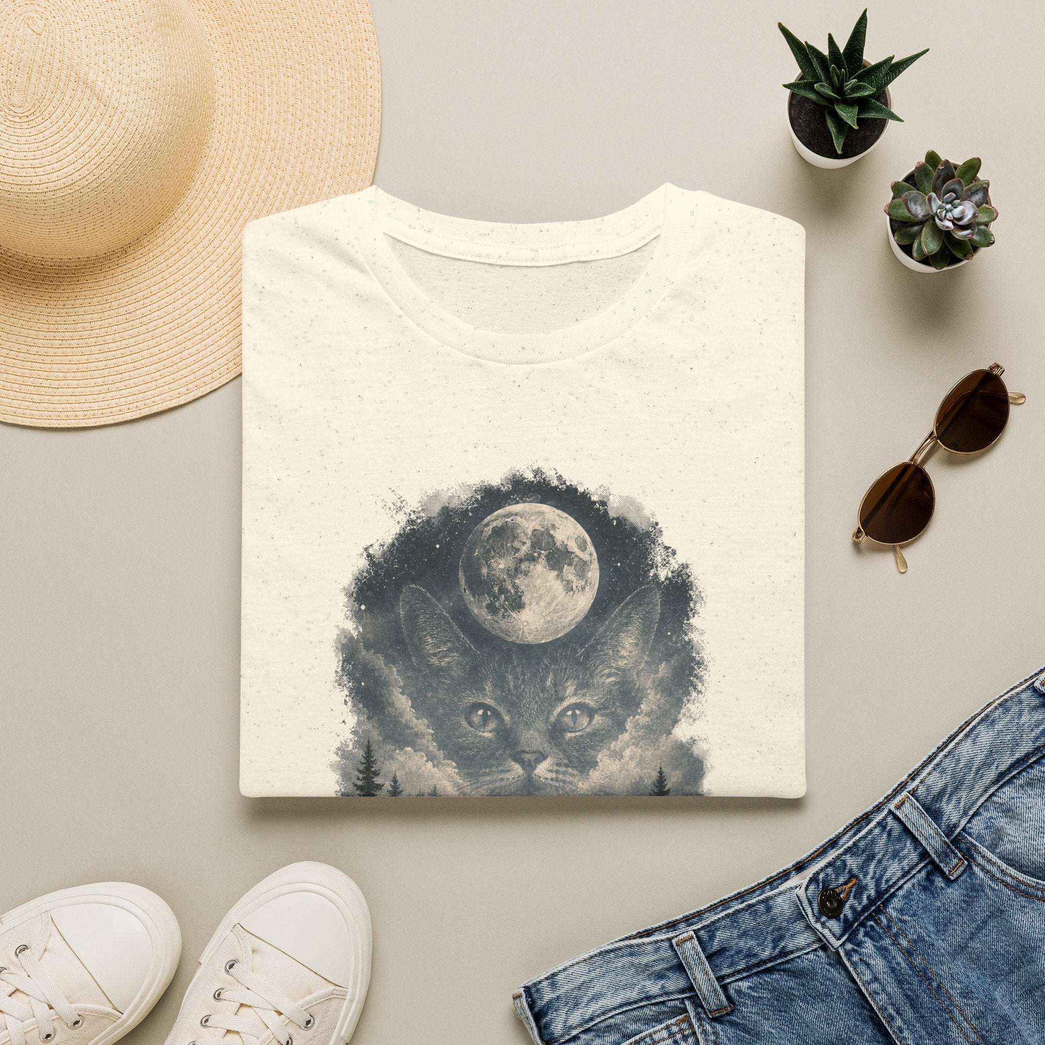 Cat On Mound Looking  T-Shirt