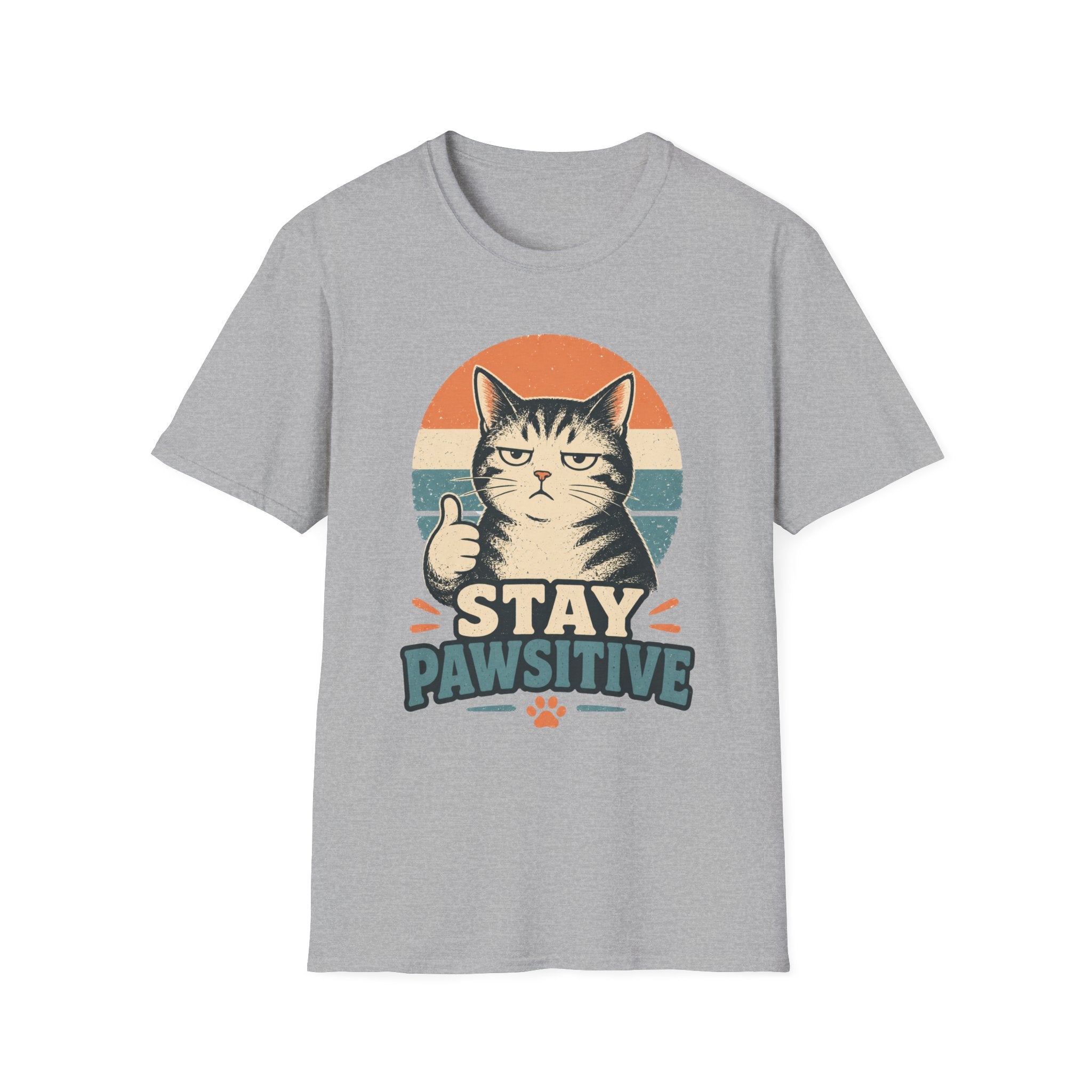 Stay Pawsitive-T-Shirt