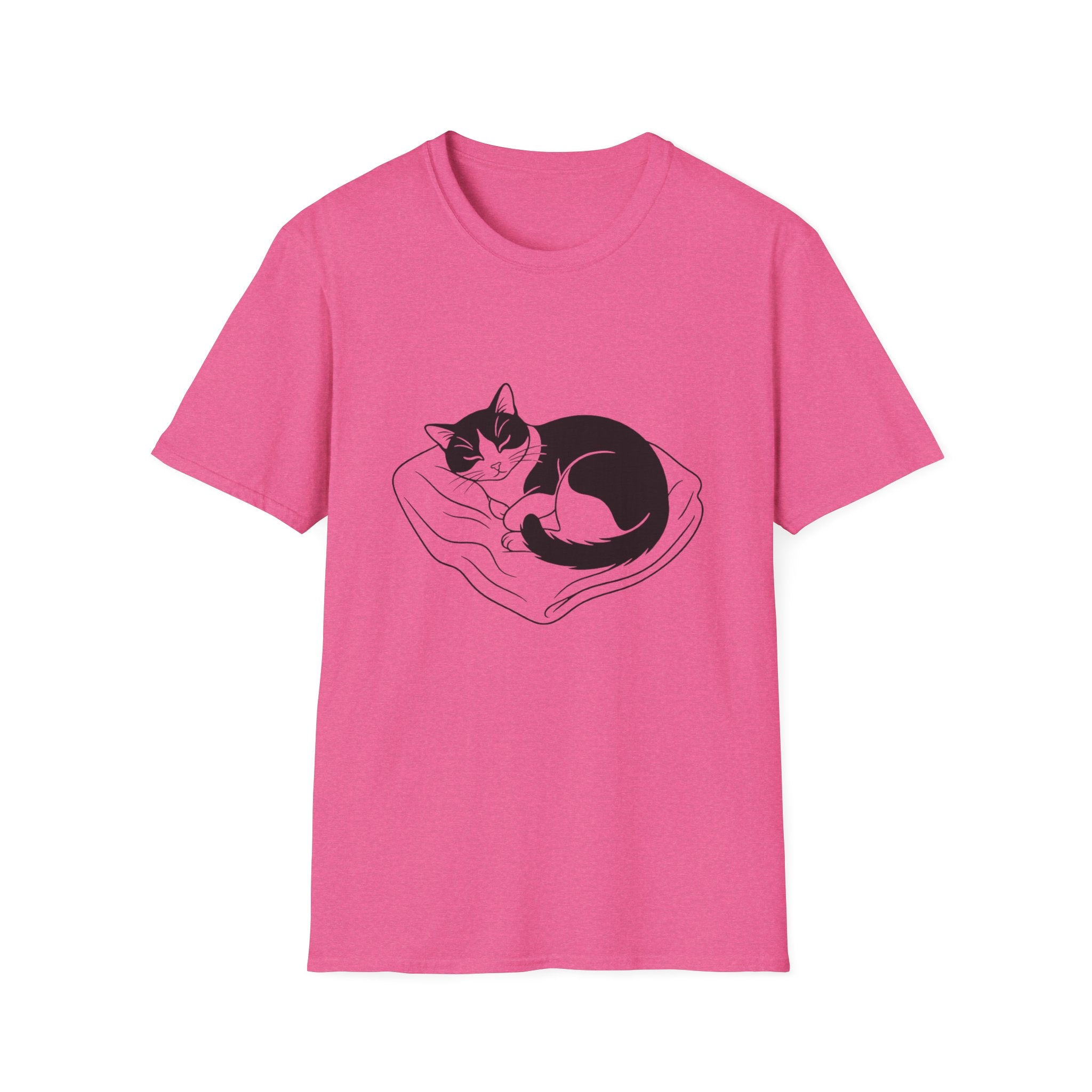 Line Art Tuxedo Sleeping T-Shirt