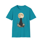 Black cat Moon T-Shirt