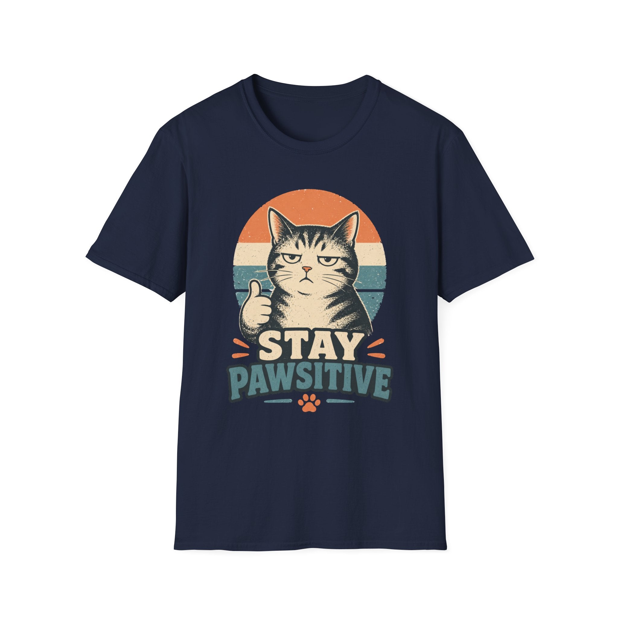 Stay Pawsitive-T-Shirt