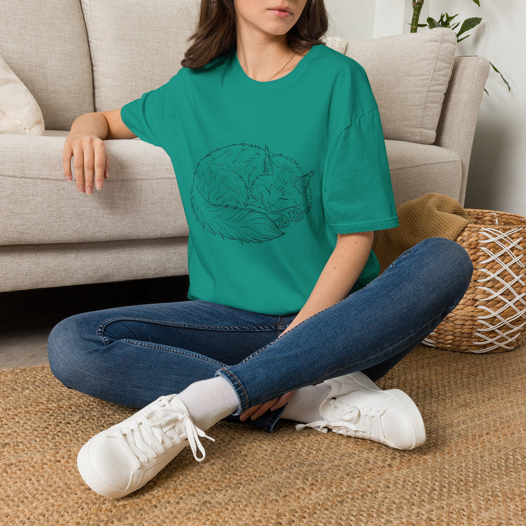 Line Art Sleeping T-Shirt