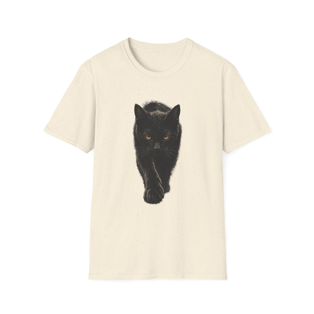 Black cat walking T-Shirt